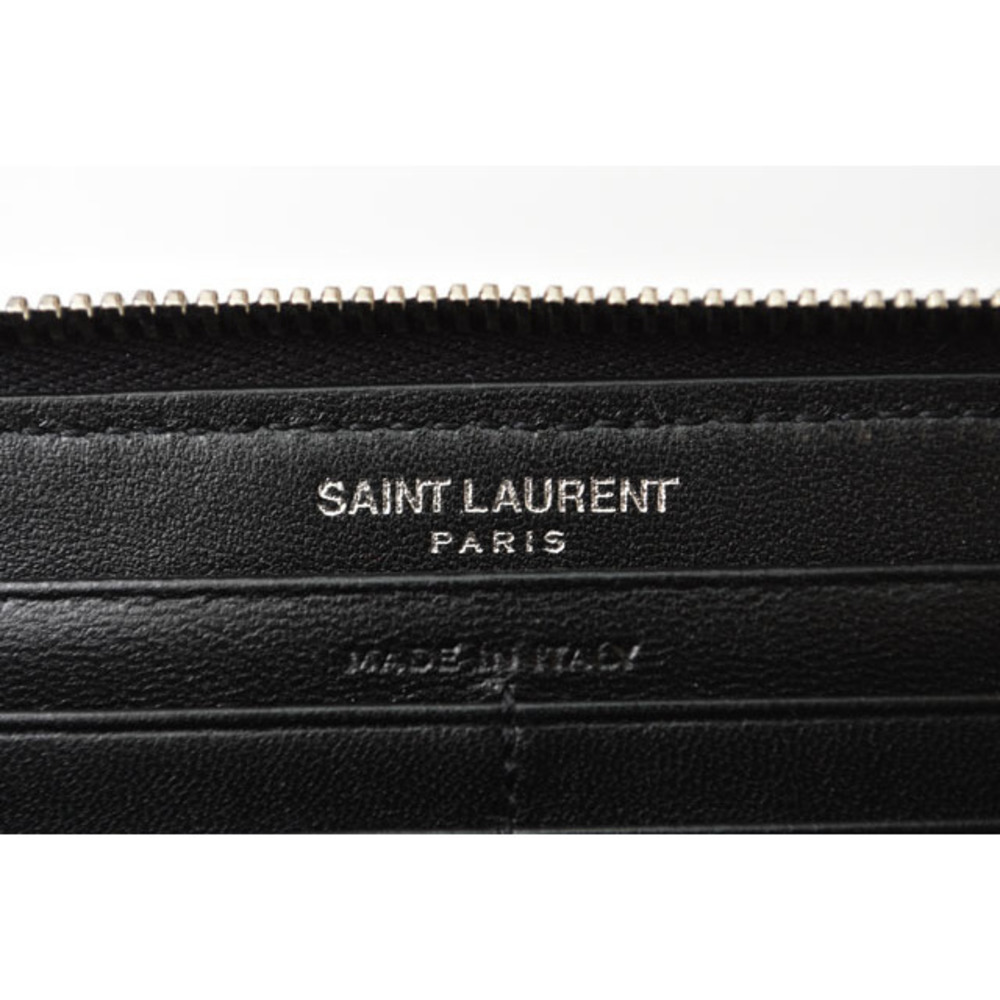 Saint Laurent Paris Wallet Long Wallet Leather Black - Picture 9 of 9